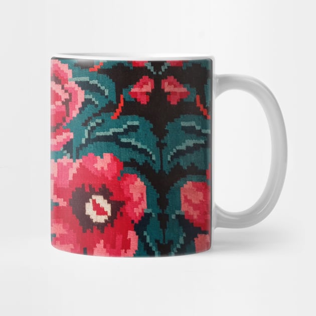 Moldavian traditional floral style ornament by psychoshadow